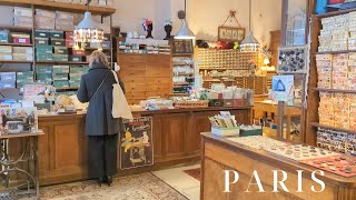 One day in Paris. Shopping at handicraft store, and bakery tour begin♡ Paris vlog