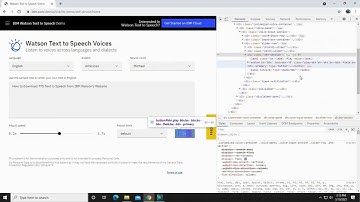 How to download TTS Text to Speech from IBM Watson