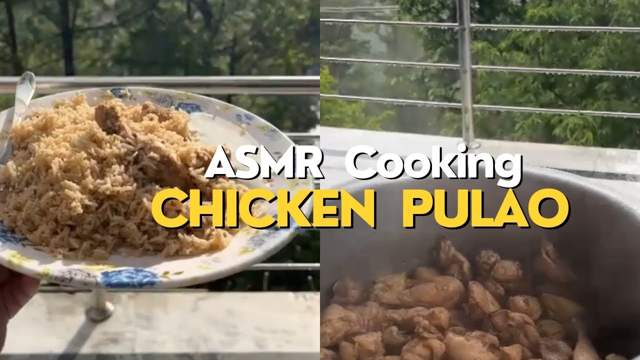 CHICKEN PULAO | ASMR COOKING #foodie #chickenpulao ❤