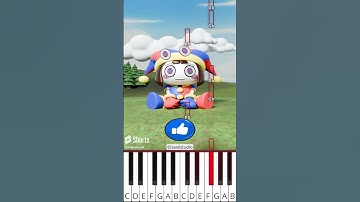 How many times Pomni catch motion? The Amazing Digital Circus (@ssielstudio) - Octave Piano Tutorial