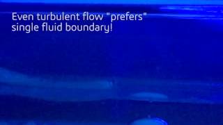 Flow Visualization - Tonic Water in Mineral Oil