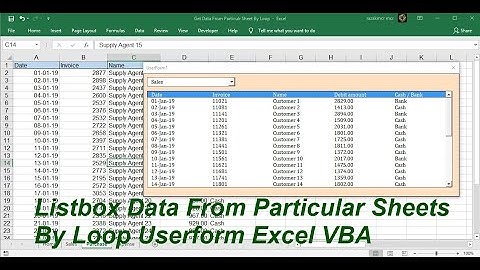 Listbox Data from Particular Sheets Excel VBA