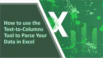 Excel Tutorial - How to use the Text to Columns Tool to Parse and Clean your Data