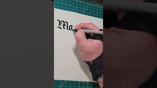how ✍️ #matthew #name #calligraphy #gothic #fyp #shorts