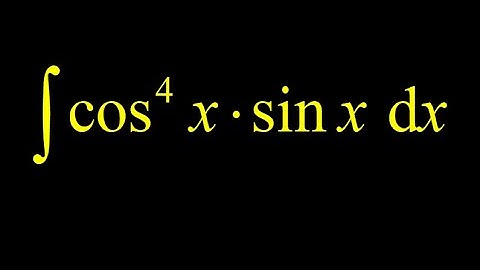 Integrate (cos(x))^4*sin(x): u sub with sine and cosine, informal chain rule integral + formal u sub