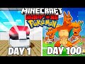 100 Days as a Pokémon in Hardcore Minecraft 🏆
