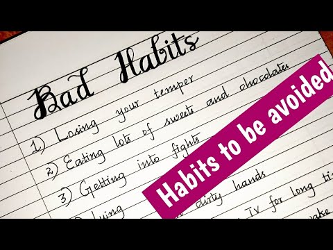 essay about bad habits