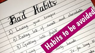 unhealthy habits essay