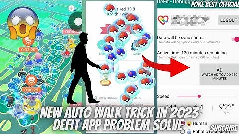 New Auto Walk Trick In 2023| Defit App Not Working Problem Solve|Auto walk| Shiny Scanner| spoofing