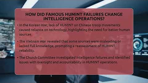 How Did Famous HUMINT Failures Change Intelligence Operations? - Tactical Warfare Experts