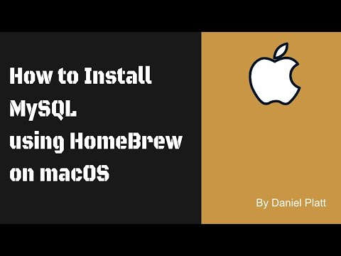 How to Install MySQL using HomeBrew on macOS