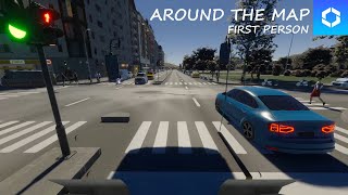 Cities Skylines 2 - FIRST Person Drive - Airplane & Bus