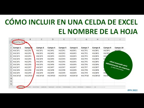 Video: ¿Cómo se hace referencia a una hoja de trabajo por número de índice en lugar de por nombre en Excel?