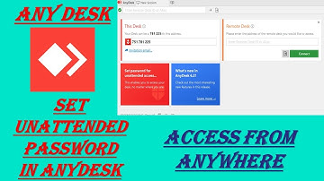 How to set unattended password in anydesk