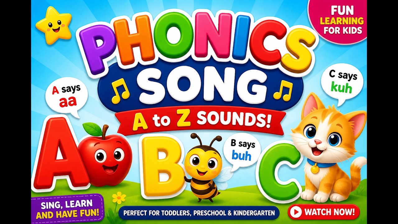 Phonics Song for Kids | A to Z Sounds | ABC Phonics Song | Learn ...