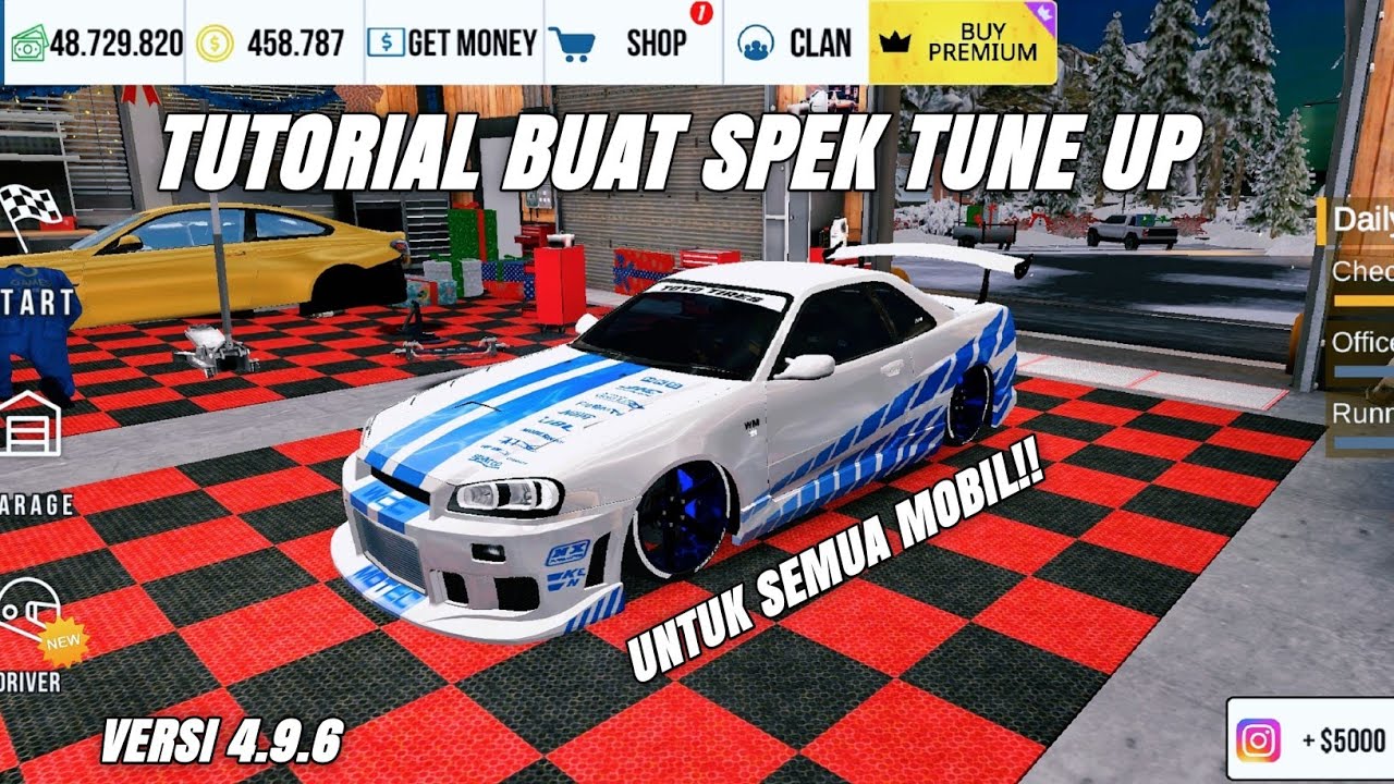 TUTORIAL BUAT SPEK TUNE UP UNTUK SEMUA MOBIL VERSI 4.9.6 - CAR PARKING MULTIPLAYER