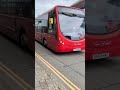3 buses (47425 SK63 KMV, 47428 SK63 KMZ and 47416 SK63 KLZ) departing Bridgend Bus Station on X1/X2
