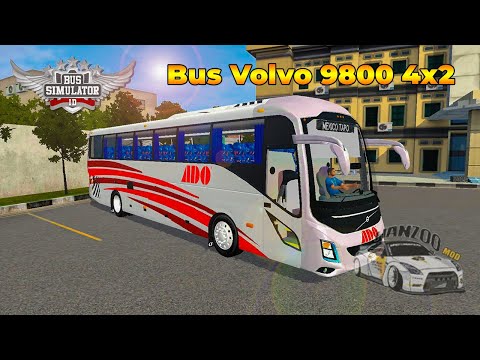 BUS VOLVO 9800 4X2 - BUSSID || HANZOO MOD