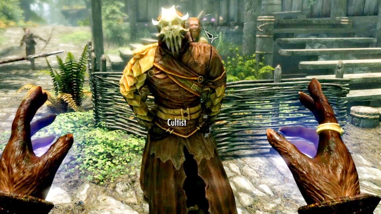 Getting attacked by cultist and Hired thugs at the same time in Skyrim