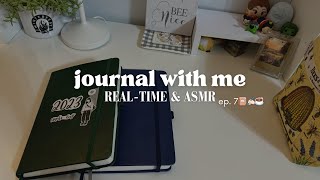 Journal With Me ep. 7 📔✍🏻☕️ | catching up on life | soft music and ASMR | timelapse + real time :) screenshot 5