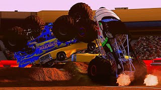 Monster Jam Old School Moments! #monsterjam #beamng #gravedigger