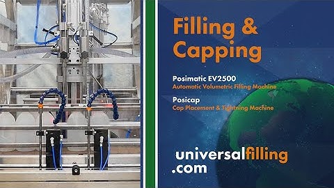 Filling & Capping 500ml circular plastic bottles 2022 Posimatic EV & Posicap