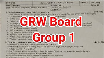 12th class physics paper Gujranwala board group 1 2025|| class 12 Physics paper group 1 2025