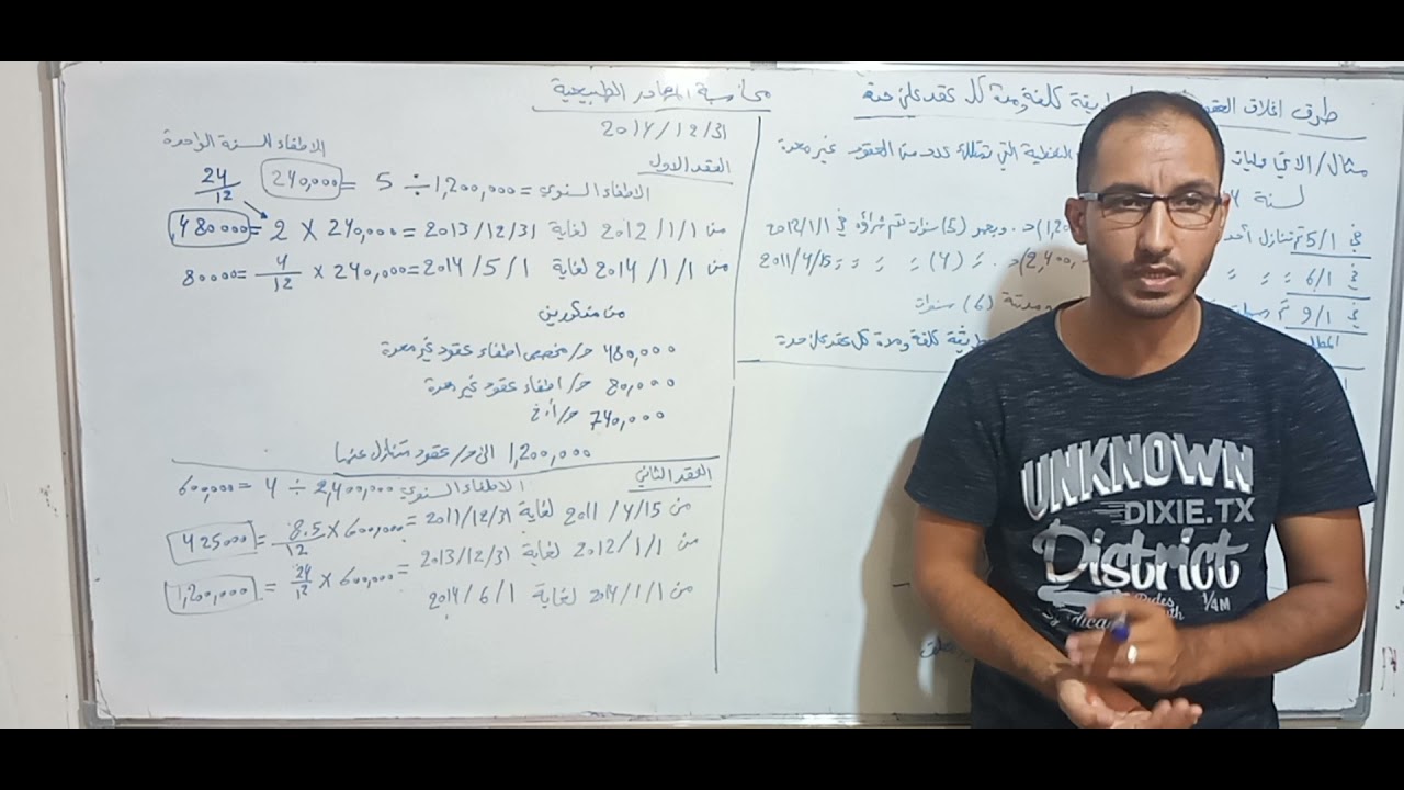 محاسبة المصادر الطبيعية _ طرق اغلاق العقود الغير معدة - طريقة كل كلفة ومدة على حدة - الجزء الثاني