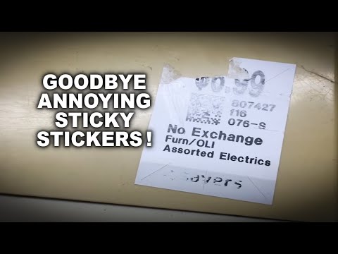 Video: Hur tar man bort prisklistermärken från plast?