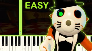 Video thumbnail of "FELIX THEME | PIGGY BOOK 2 - EASY Piano Tutorial"