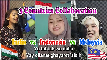 Thumbnail of Ya Tabtab Nancy Ajram song Collaboration cover with lyrics by Varsha Renjith-Siti Nurhana-Nur Hanis