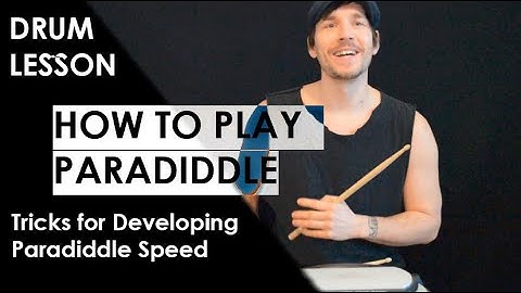 HOW TO PLAY SINGLE PARADIDDLE | Tricks for Developing Paradiddle Speed | Drum Rudiment Lesson