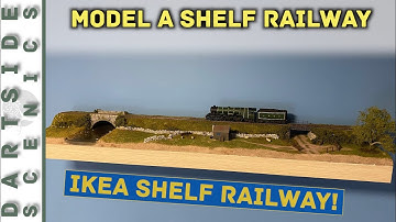 IKEA shelf railway model