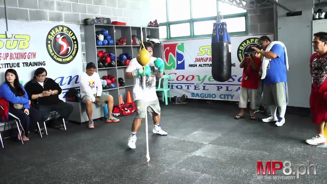 Manny Pacquiao Manny Pacquiao Works The Double End Bag Youtube