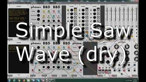 BBD Delay for VCV Rack Demo