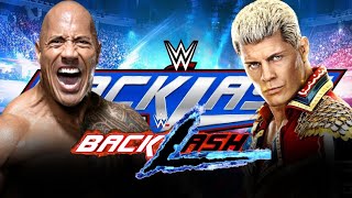 WWE 2K24  - Cody Rhodes vs The Rock Undisputed Championship match at WrestleMania Backlash | #live