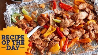 All-in-One Sheet Pan Chicken Fajitas | Food Network