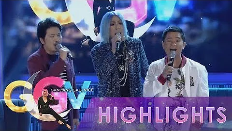 GGV: Vice Ganda sings as Regine with Ogie and Janno