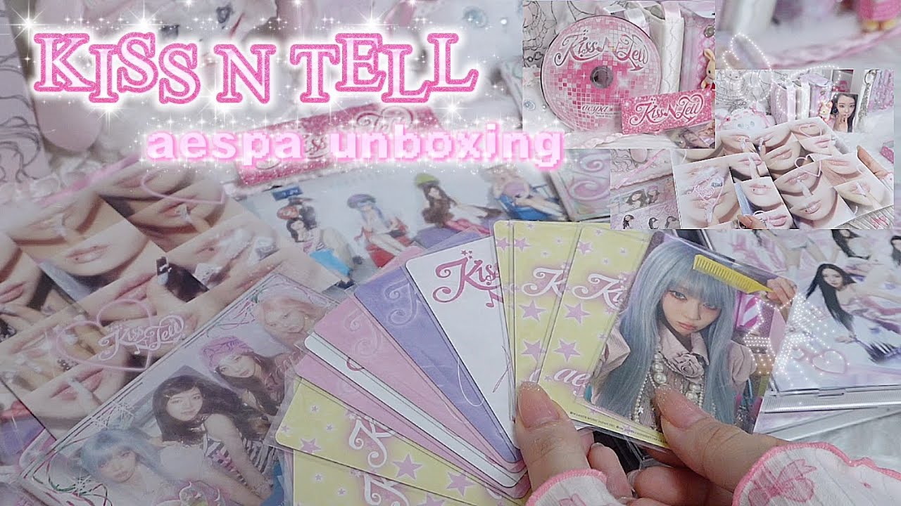 aespa Unboxing] KISS N TELL unboxing🎀Their Japanese album is too