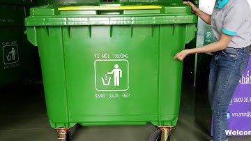 Thùng rác nhựa 660 lít  | #15 Thùng rác Việt Nhất Nghệ 1137|  MGB Channel