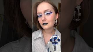 R2-D2 inspired makeup for May the 4th | Star Wars creative makeup #starwars