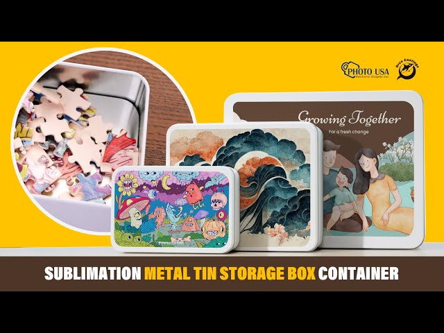 Sublimation Metal Tin Storage Box for Jigsaw Puzzles