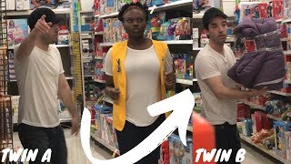 TWIN TELEPORTATION SHOPPING PRANK! PT 2