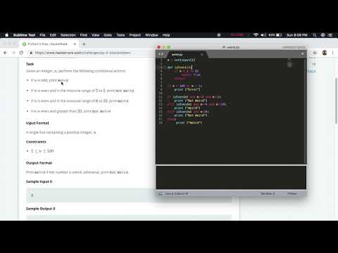 Resolviendo el desafío HackerRank de Python if-elif-else