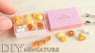 【可愛さを1箱に詰め込んで】6種類のミニチュアクッキー作り方。箱入りのクッキーアソートをつくりました。6 miniature DIY/miniature food