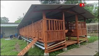 Cages plus coffee shops for livestock businesses owned by BUMDES Bogor info  62 882-3919-9456