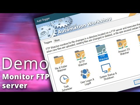 Monitor an FTP server & send file via email · Demo · Febooti Automation Workshop