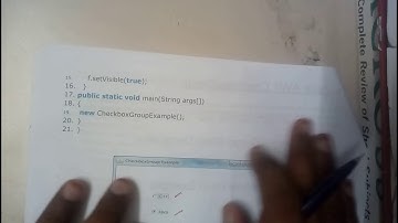 10 java AWT checkbox group