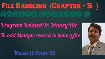 Class 12 Chap 5 File Handling Video 11 Part 13