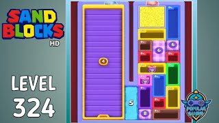 Sand Blocks: Drop Puzzle Level 324: Gameplay Solution
